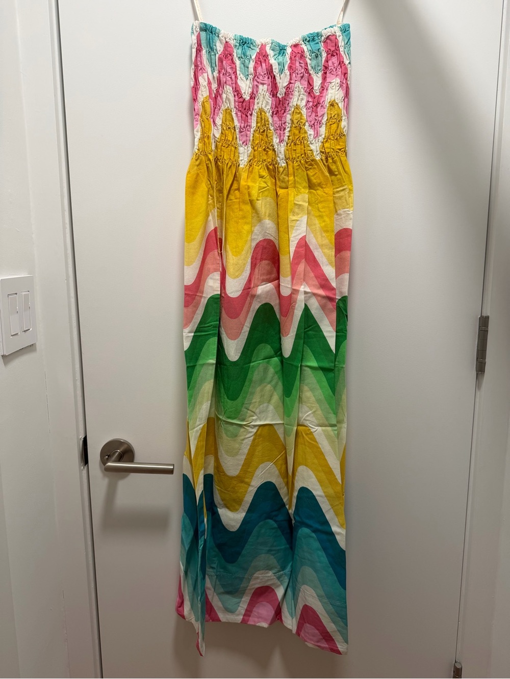 Farm Midi Dress Strapless Size S